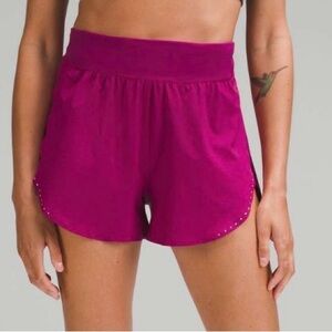 Lululemon Fast and Free 3” Shorts Magenta
